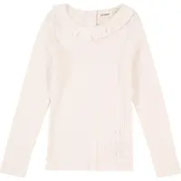 Lil´ Atelier MINI longsleeve NMFRACHEL offwhite Wit Meisjes Katoen Ronde hals - maat 104