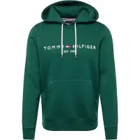 Tommy Hilfiger Sweatshirt donkergroen / rood / wit
