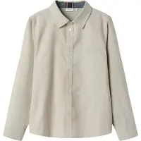 Name it Overhemd 'NKMNewsa' beige gemêleerd