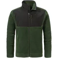 Schöffel Funktionele fleece-jas 'Gregale' donkergroen / zwart