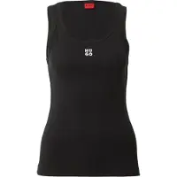 HUGO Top 'Datamia' zwart / wit