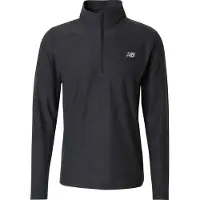 New Balance Functioneel shirt 'Space Dye' lichtgrijs / zwart gemêleerd