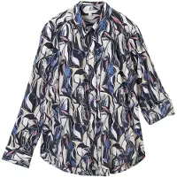 Tom Tailor Blouse crème / blauw / marine / pitaja roze