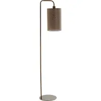 Light & Living Vloerlamp Donio donkere hout print