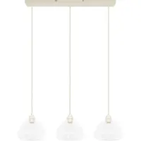 Light & Living 3 Lichts Hanglamp Bisho Creme Design 94cm