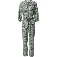Warehouse Jumpsuit jade groen / zwart / wit