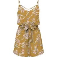 ONLY Jumpsuit 'NOVA' mosterd / groen / sering / offwhite