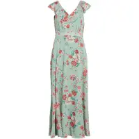Vila Jurk 'RILLA' pastelgroen / grenadine