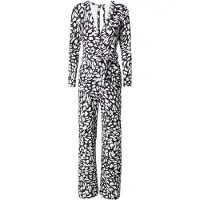 Sisters point Jumpsuit 'Greb' taupe / nachtblauw / jade groen / wit