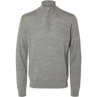 Selected Trui 'SLHTray' grijs gemêleerd