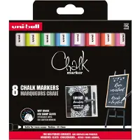 Uni - Chalk Marker PWE-5M, set of 8 markers (401580)