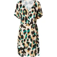 Vila Zomerjurk 'MOASHLY' beige / bruin / groen / zwart