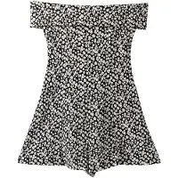 Bershka Jumpsuit geel / zwart / wit