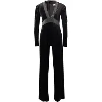 Warehouse Jumpsuit 'Hotfix' zwart / zilver