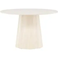 Venture Home Lanzo eetkamertafel Ø120 cm whitewash.