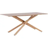 Ebuy24 Piazza eetkamertafel 90x180 cm mocca.