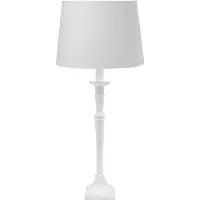 PR Home Tafellamp Salong Sofia Lin, wit / opaal, Woon-/ Eetkamer, Textiel / Stof / Zijde, Tafellamp