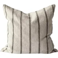 Tell Me More Melvin kussenhoes 50x50 cm Taupe stripe