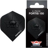 Bull's Fortis 150 No.2 Flights | 5-Pack Black