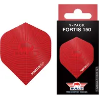 Bull's Fortis 150 No.2 Flights | 5-Pack Red