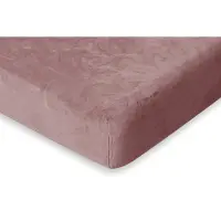 Eleganzzz Hoeslaken Flanel Fleece 35cm Hoekhoogte - old rose 80/90x200cm