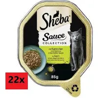 Mars Sheba Bowl Saus Collectie in hartige saus 22x85g - Konijn & Groenten