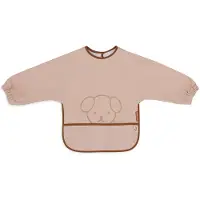 Jollein x Nijntje - Baby Slab Waterproof met Mouw - Miffy Peekaboo Wild Rose