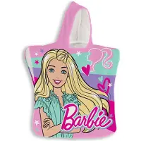 Barbie Poncho, Hearts - 50 x 100 cm - Polyester