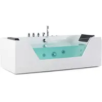 Beliani SAMANA - Whirlpool - Wit - 76 x 162 cm - Acryl
