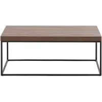 Beliani DELANO - Salontafel - Donkere houtkleur - MDF