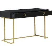 Beliani WESTPORT - Kaptafel - Zwart - MDF