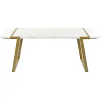 Beliani MARTYNIKA - Eettafel-Wit-MDF