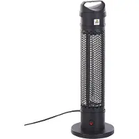 Beliani KRAKATOA - Terrasverwarmer - Zwart - Aluminium
