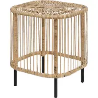 Beliani CESANTICO - Tafellamp - Naturel - Set van 2 - Rotan