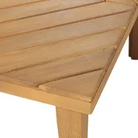 Beliani BARATTI - Tuintafel - Lichte houtkleur - 70 x 70 cm - Acaciahout