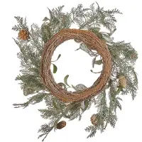 Beliani HOVILA - Krans - Groen - Synthetisch materiaal