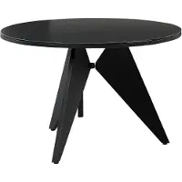 Beliani OLMETTO - Tuintafel - Zwart - 110 x 83 cm - Aluminium