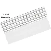 Benza Transparant Folie - Bloemenfolie - Cellofaan - Inpakfolie 5 meter x 70 cm - 4 Rollen