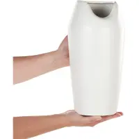 Beliani APAMEA - Decoratieve vaas - Wit - Keramiek