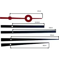 Nextime DIY – Klokonderdelen – Set XL – Metaal – Zwart – Stil Uurwerk + Wijzers