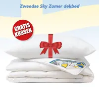 Swedish Sky Zomer dekbed + 1 hoofdkussen eenpersoons dekbed set 140x220 cm