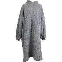 Unique living hoodie pleun dark grey -78x120cm