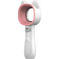 DMV Ventilator - Draadloze - Portable Fan - Bladeless - Bladloos - 3 snelheden - Handventilator - USB Kabel - Kindvriendelijk - Diervriendelijk - Wit/Roze