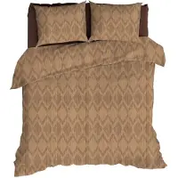 Romanette Dekbedovertrek Mazzini Camel Katoen-200 x 200 / 220 cm | 2-Persoons