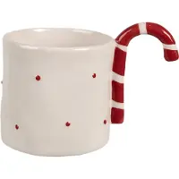 Clayre & Eef Mok 325 ml Beige Keramiek Zuurstok Kerst