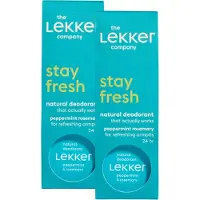 The Lekker Company deodorant crème pepermunt & rozemarijn duoverpakking