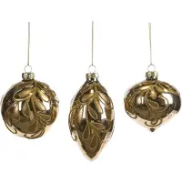 Goodwill Kerstbal Glas Goud D 8 cm Voordeelass. Per 3 Stuks