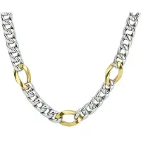 The Jewelry Collection Goud met Zilveren Collier gourmet 8 5600279