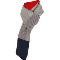 Sarlini Winter Sjaal Jongens Rood-Grijs