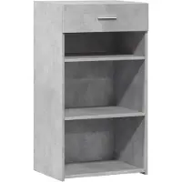 vidaXL Dressoir 50x42,5x93 cm bewerkt hout betongrijs